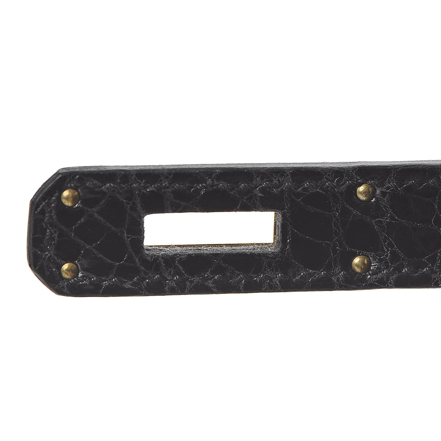 Shiny Porosus Crocodile Birkin 35 Black