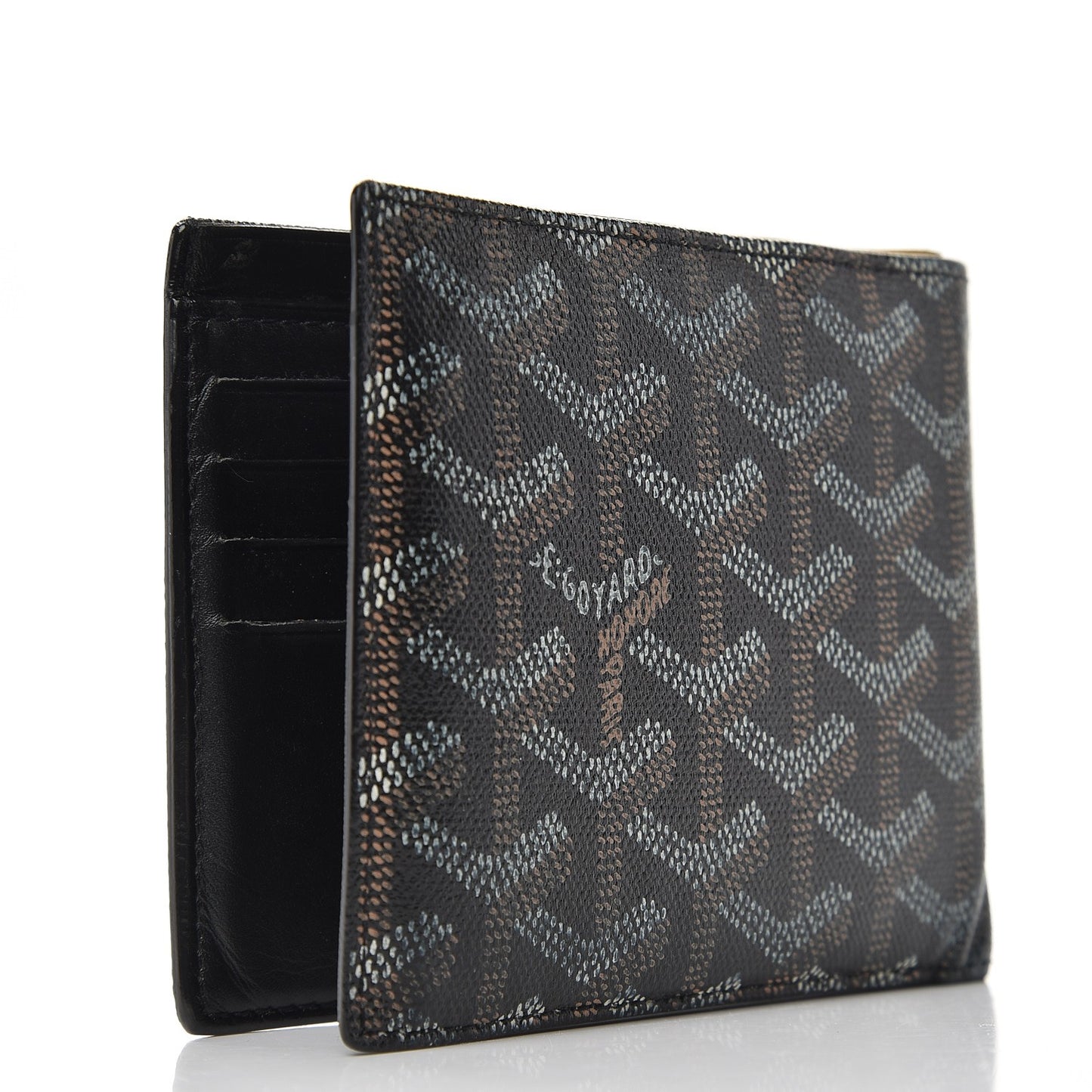 Goyardine Saint Florentin Bi-Fold Wallet Black