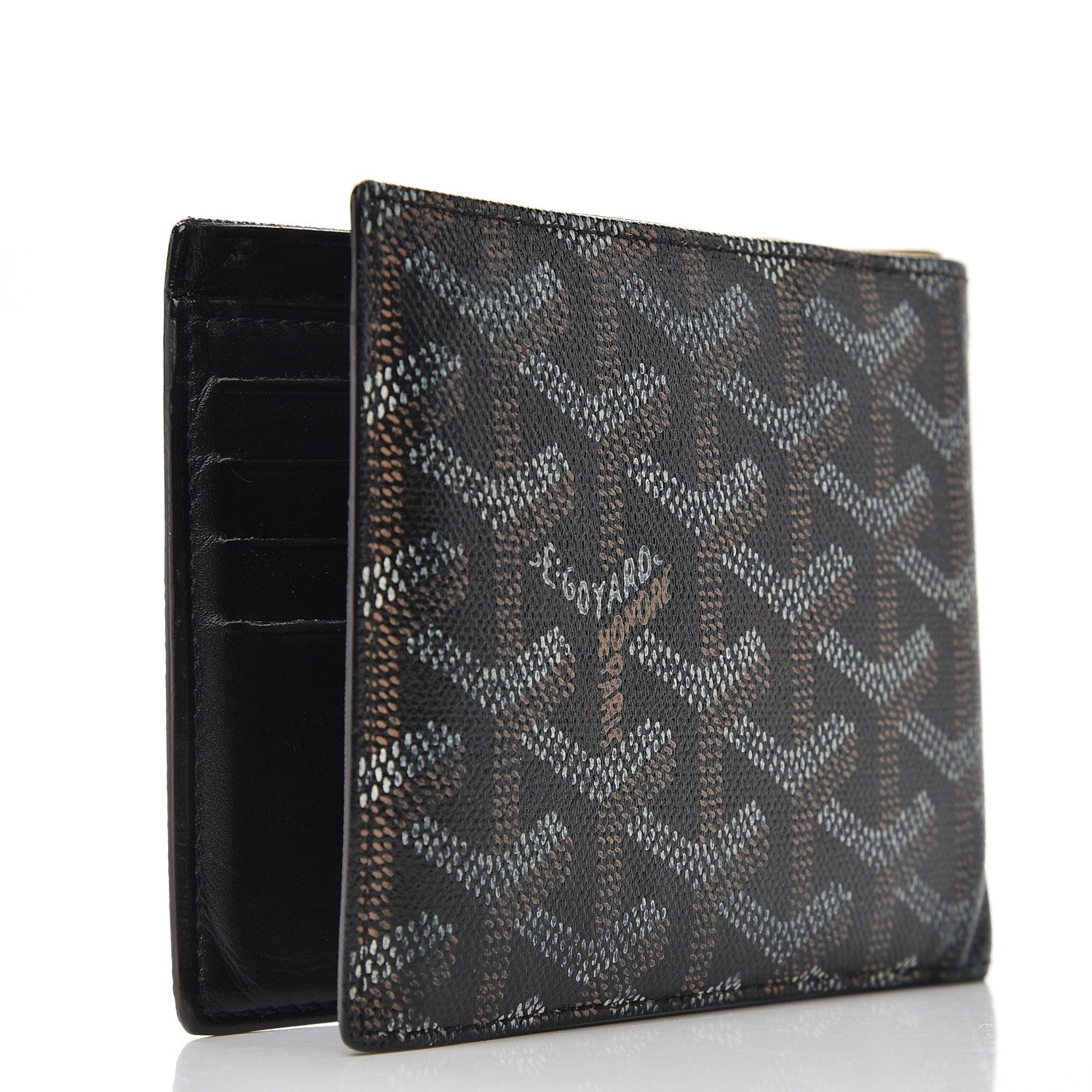 Goyard Goyardine Saint Florentin Bi-Fold Wallet Black 3 of 8