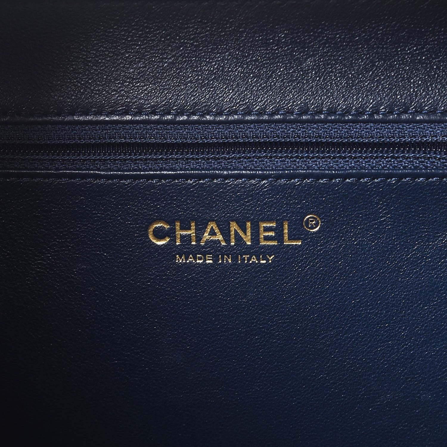 Chanel Caviar Quilted Large CC Filigree Vanity Case Navy 6 of 10