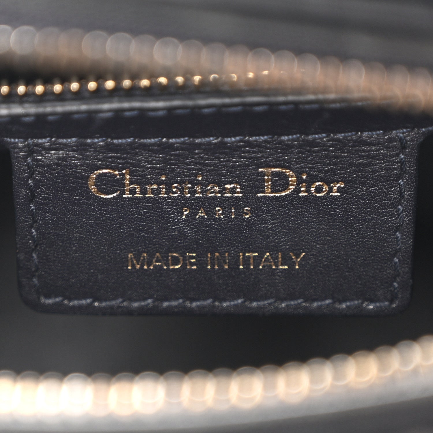 Christian Dior Calfskin Pockets Medium Lady Dior Blue 6 of 10