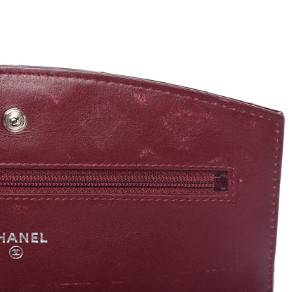 Chanel Patent Quilted Brilliant Wallet On Chain WOC Red 12 of 12