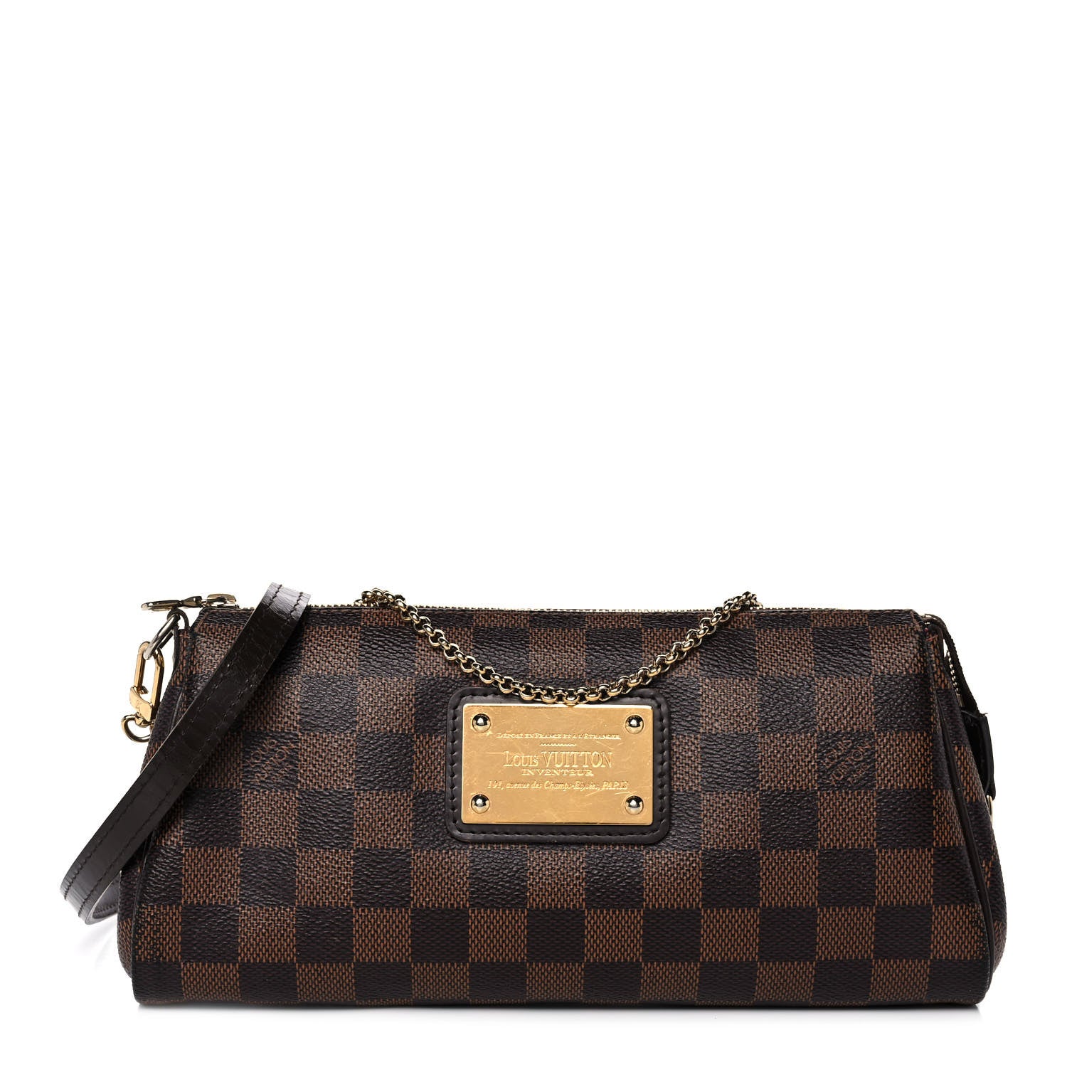 Louis Vuitton Damier Ebene Eva Clutch 1 of 9