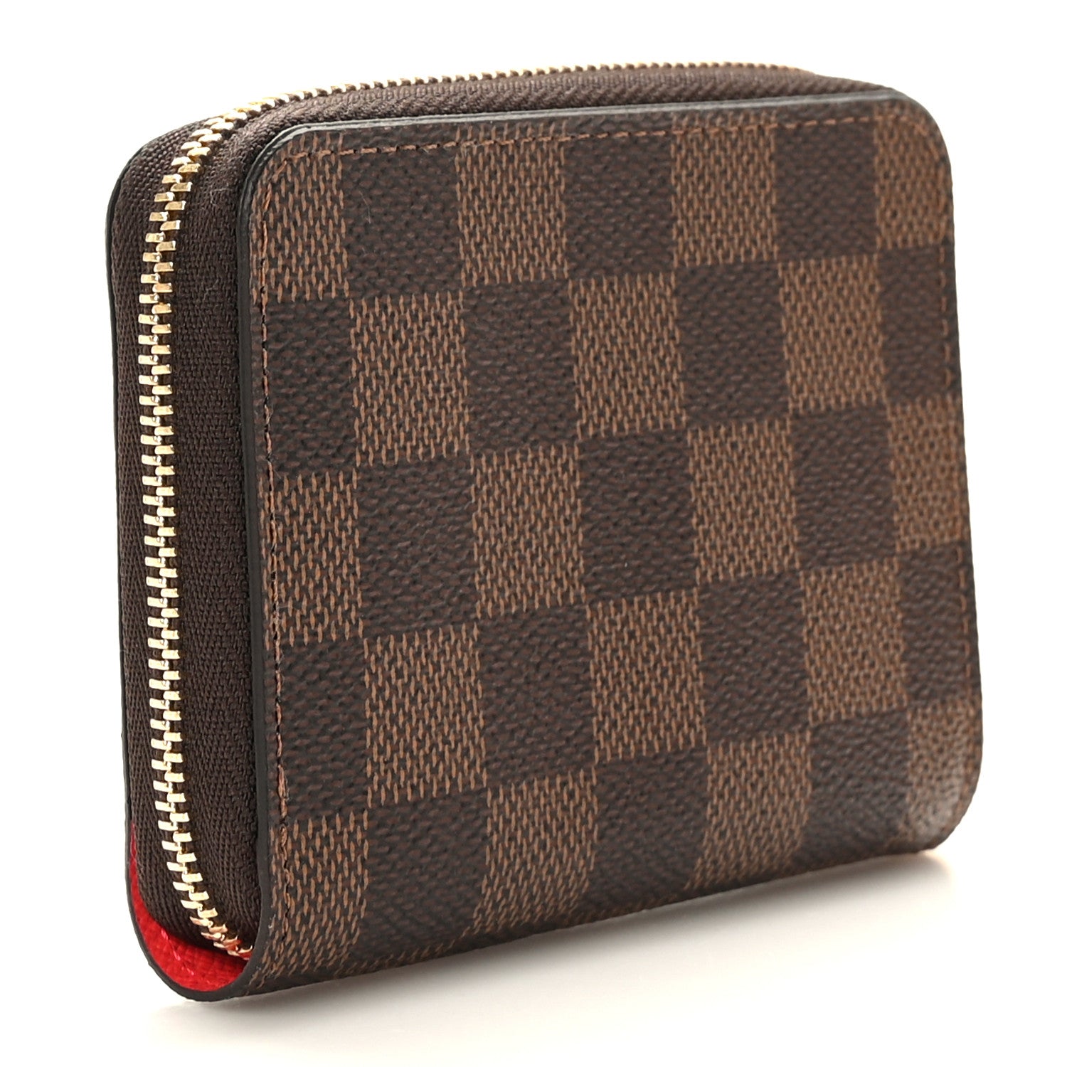 Louis Vuitton Damier Ebene 2021 Christmas Animation London Zippy Coin Purse Red 3 of 7