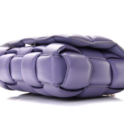Bottega Veneta Lambskin Maxi Intreccio Padded Chain Cassette Crossbody Bag Lavender 8 of 10