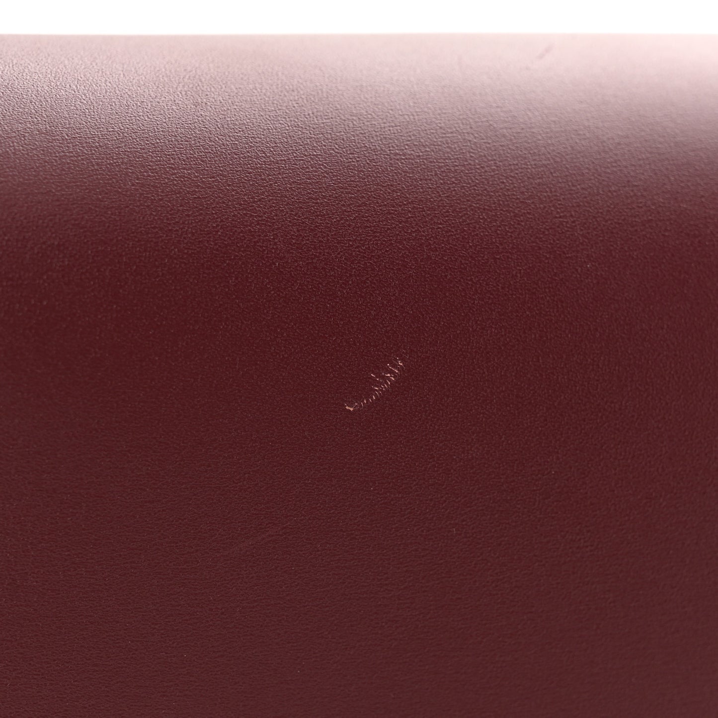 Box Calfskin Medium Classic Box Flap Bag Burgundy