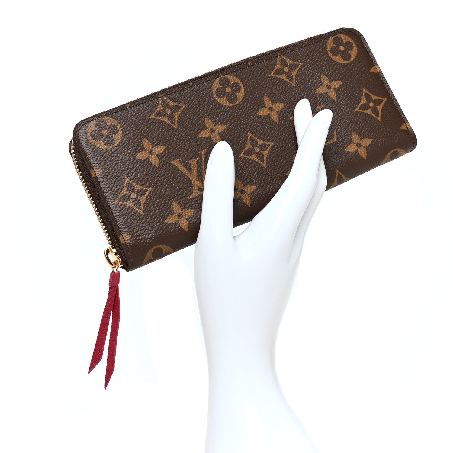 Louis Vuitton Monogram Clemence Wallet Fuchsia 2 of 9