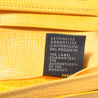 Fendi Zucca Spalmati Vitello Elite Continental Wallet White 7 of 10
