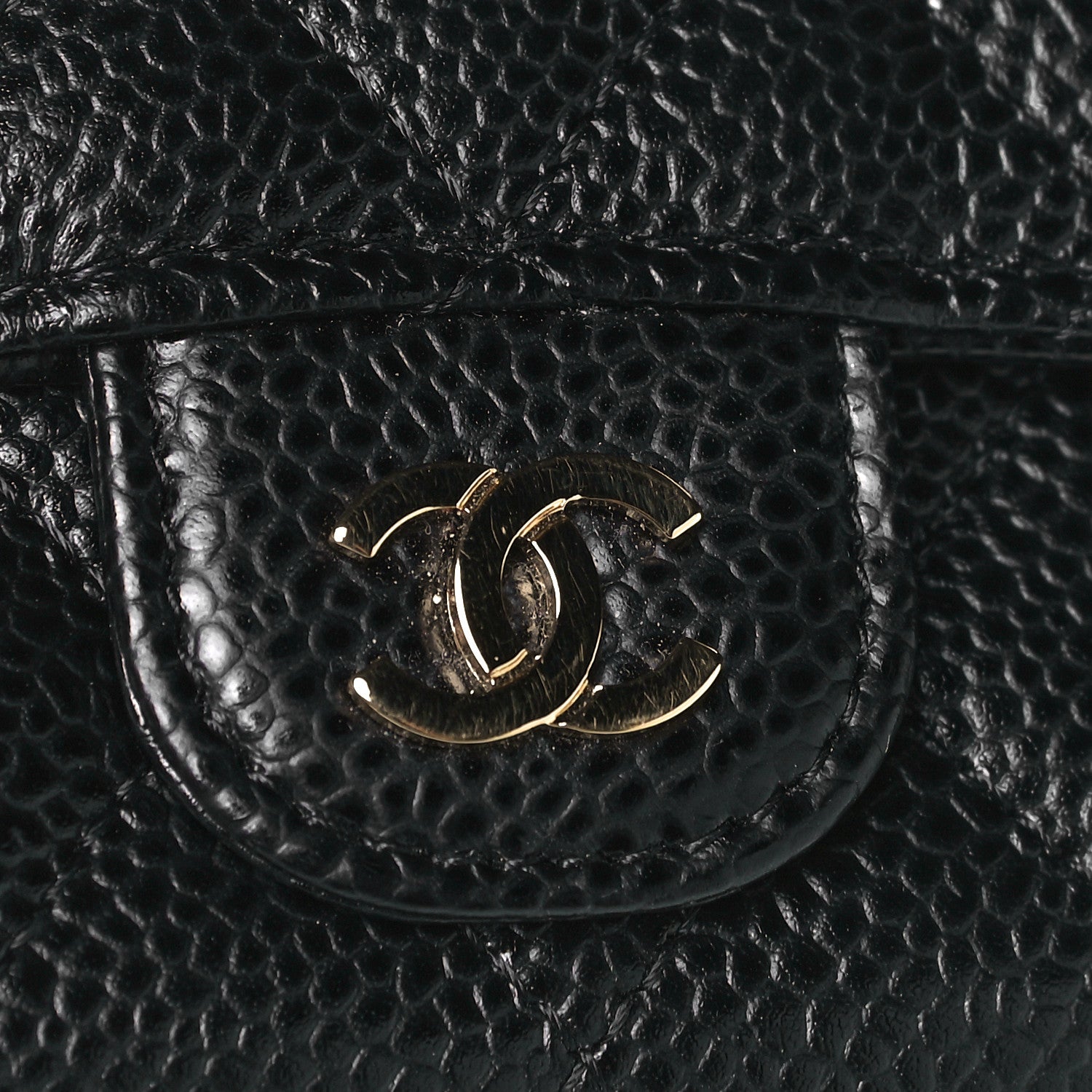 Chanel Caviar Quilted Flap Card Holder Wallet Black 6 of 8