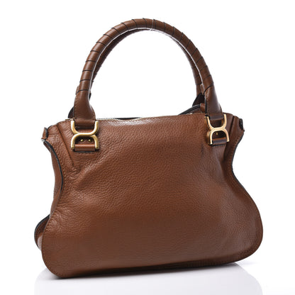 Chloe Calfskin Small Marcie Satchel Tan 2 of 10