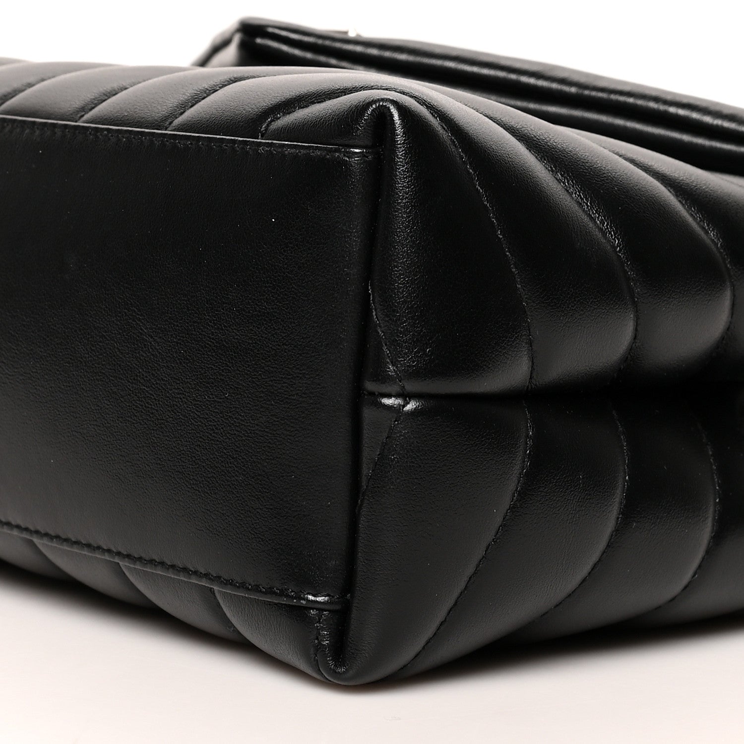 Saint Laurent Calfskin Y Quilted Monogram Small Loulou Chain Satchel Black 11 of 11