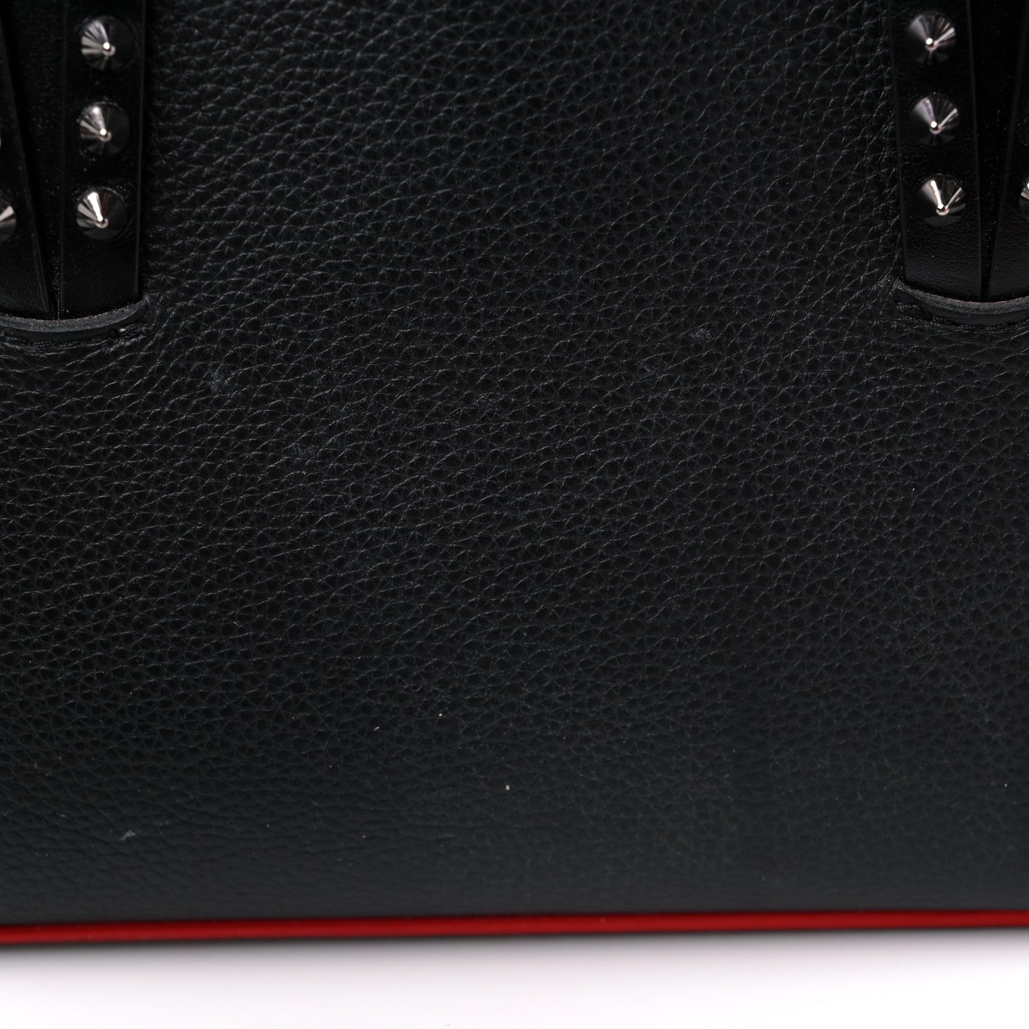 Christian Louboutin Calfskin Spikes Mini East West Cabata Tote Black 13 of 14