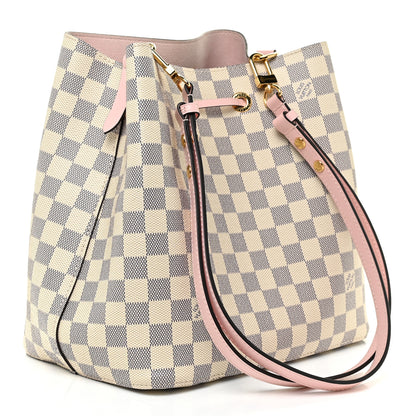 Louis Vuitton Damier Azur Neonoe MM Eau De Rose 3 of 11