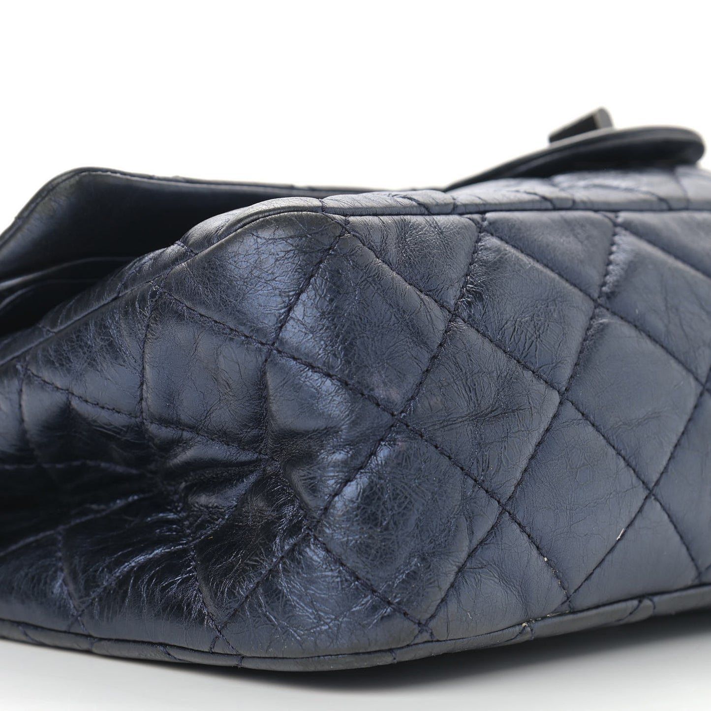 Aged Calfskin Quilted 2.55 Reissue 227 Flap Marine