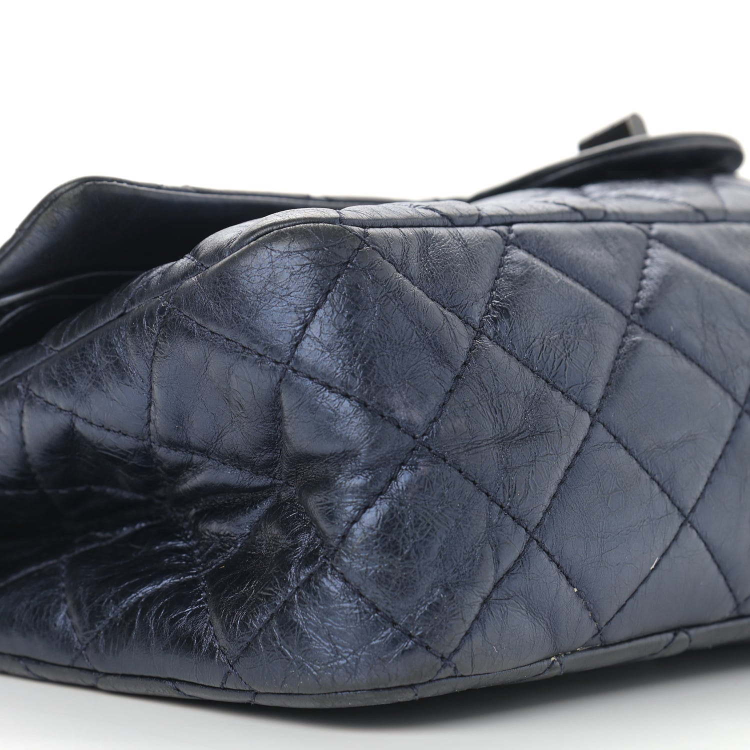 Chanel Aged Calfskin Quilted 2.55 Reissue 227 Flap Marine 9 of 16