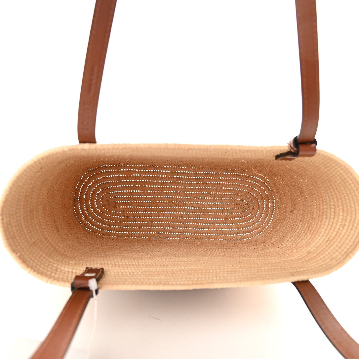 Loewe Raffia Small Square Basket Tote Bag Natural Tan 5 of 8