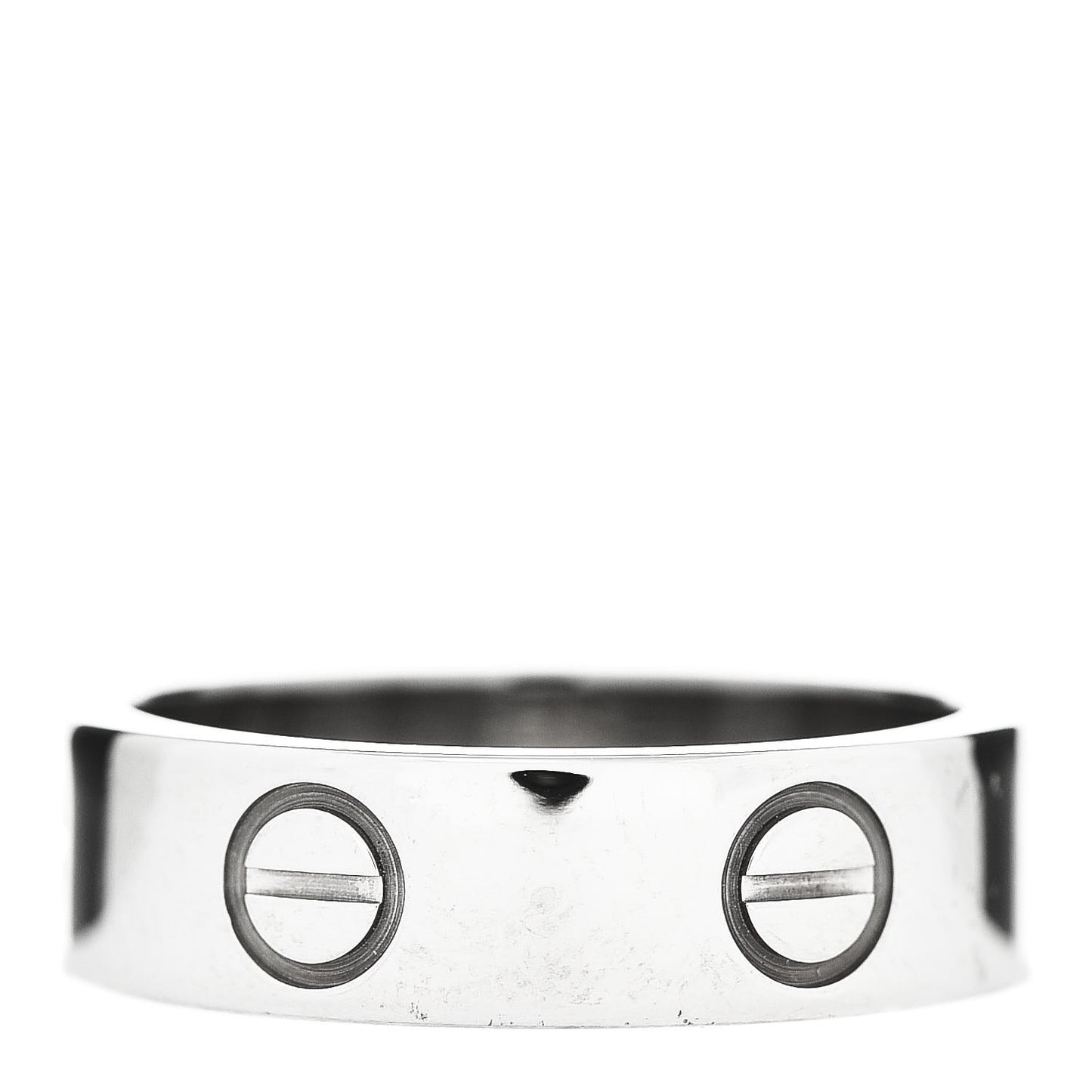 18K White Gold 5.5mm LOVE Ring 52 6