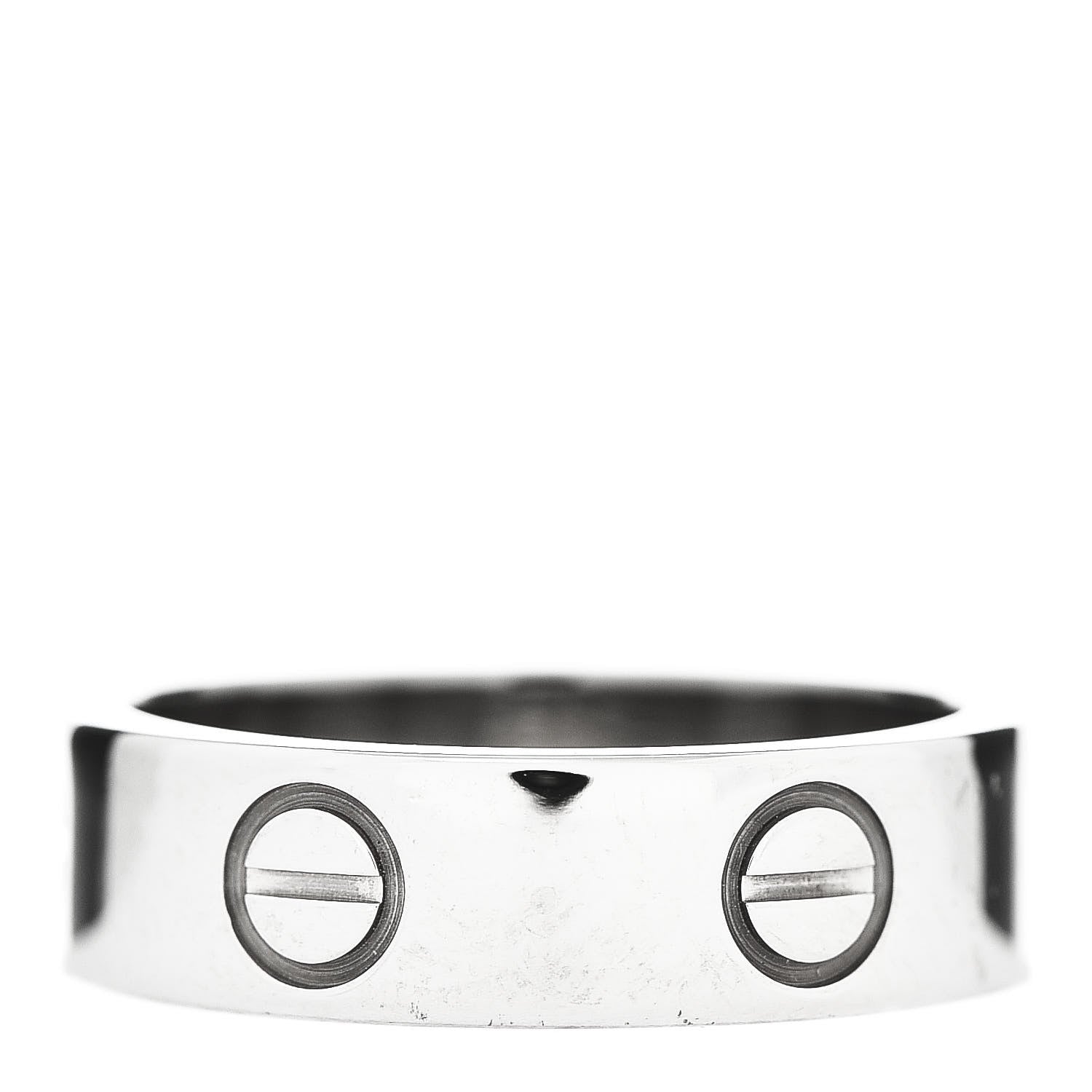 Cartier 18K White Gold 5.5mm LOVE Ring 52 6 3 of 5