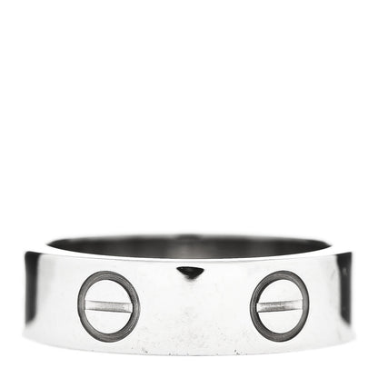 Cartier 18K White Gold 5.5mm LOVE Ring 52 6 3 of 5