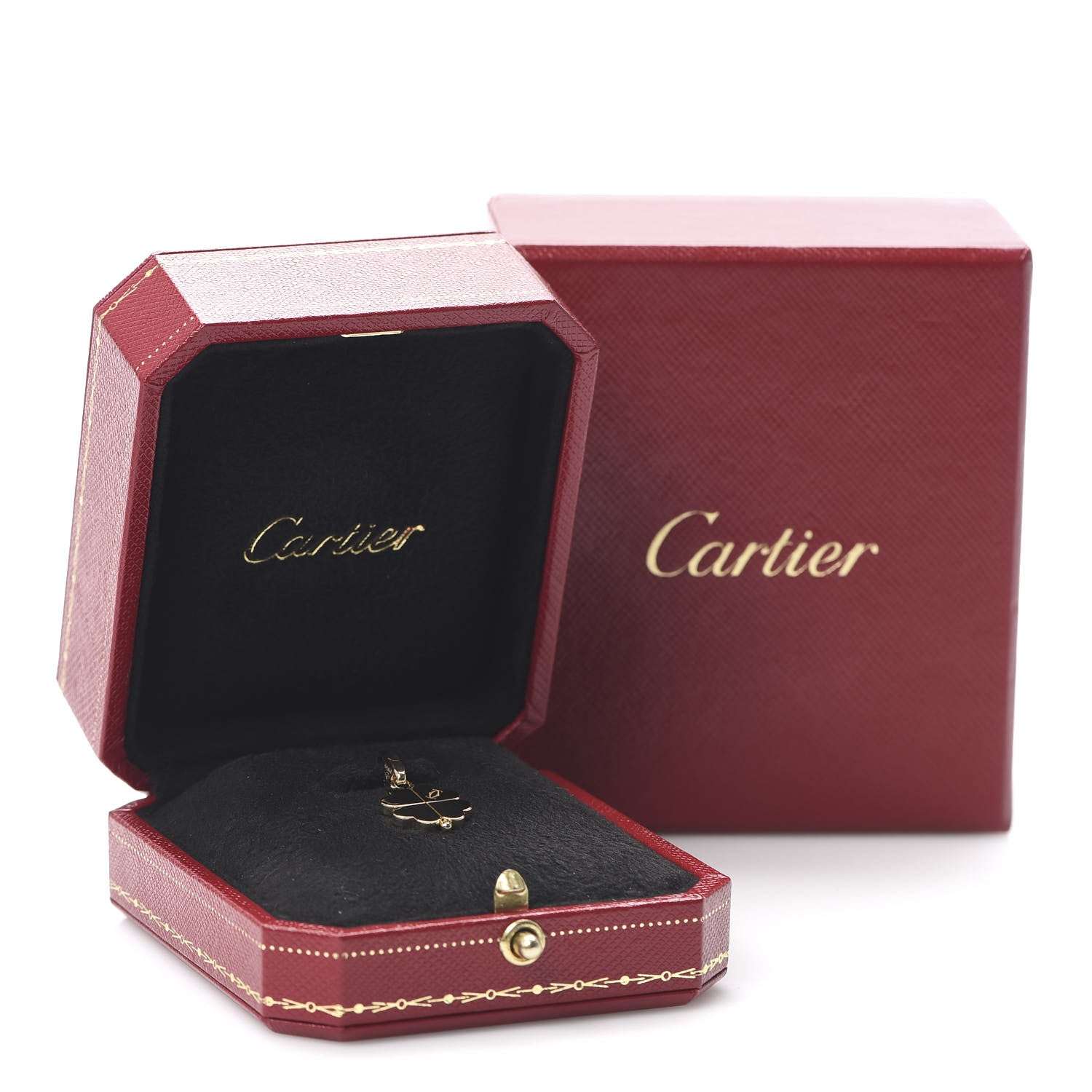 Cartier 18K Yellow Gold Four Leaf Clover Charm 6 of 6