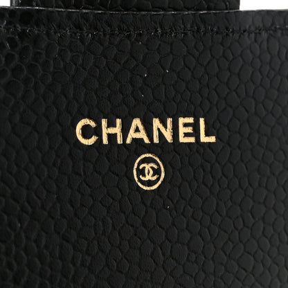 Chanel Caviar Quilted Large Gusset Flap Wallet Black 6 of 10