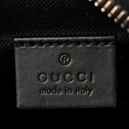 Gucci GG Supreme Monogram Appia Calfskin Web Small Camera Messenger Bag Black Grey 6 of 9