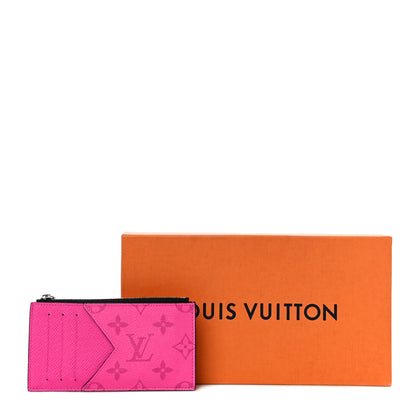 Louis Vuitton Taigarama Coin Card Holder Fuchsia 10 of 10