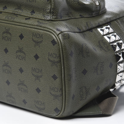 MCM Visetos Medium Side Studs Stark Backpack Rosin 8 of 9