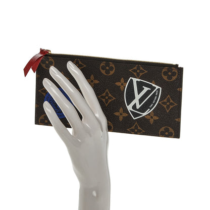 Louis Vuitton Monogram World Tour Felicie Chain Wallet Zippered Insert 2 of 6