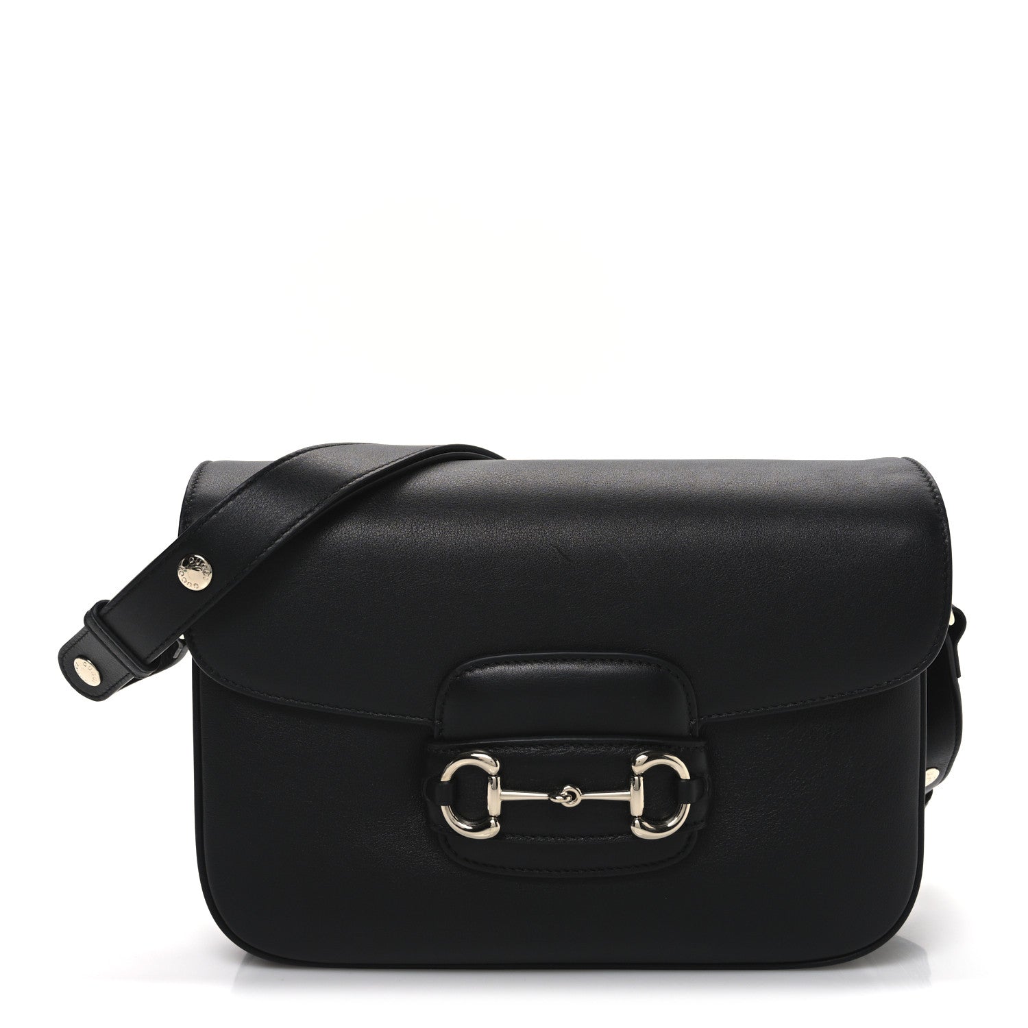 Gucci Ciny Lux Calfskin Horsebit 1955 Soft Small Shoulder Bag Black 1 of 10