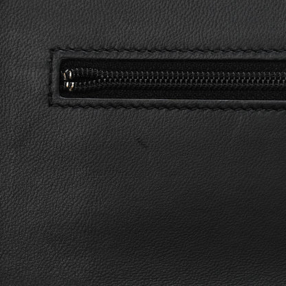 Chanel Lambskin Chevron Quilted Wallet On Chain WOC So Black 12 of 14