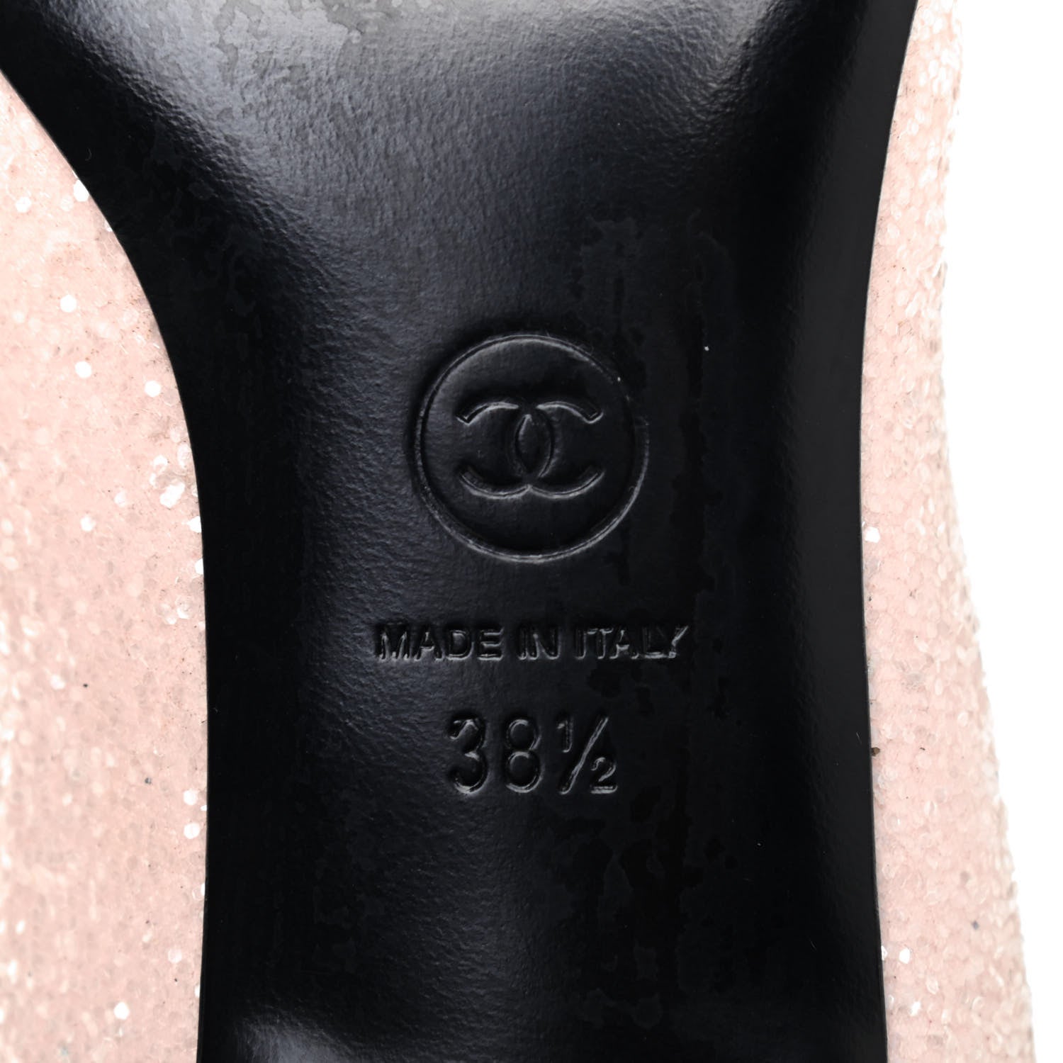Chanel Glitter Fabric Lurex Cap Toe Fantasy High Boots 38.5 Pink Black 6 of 16