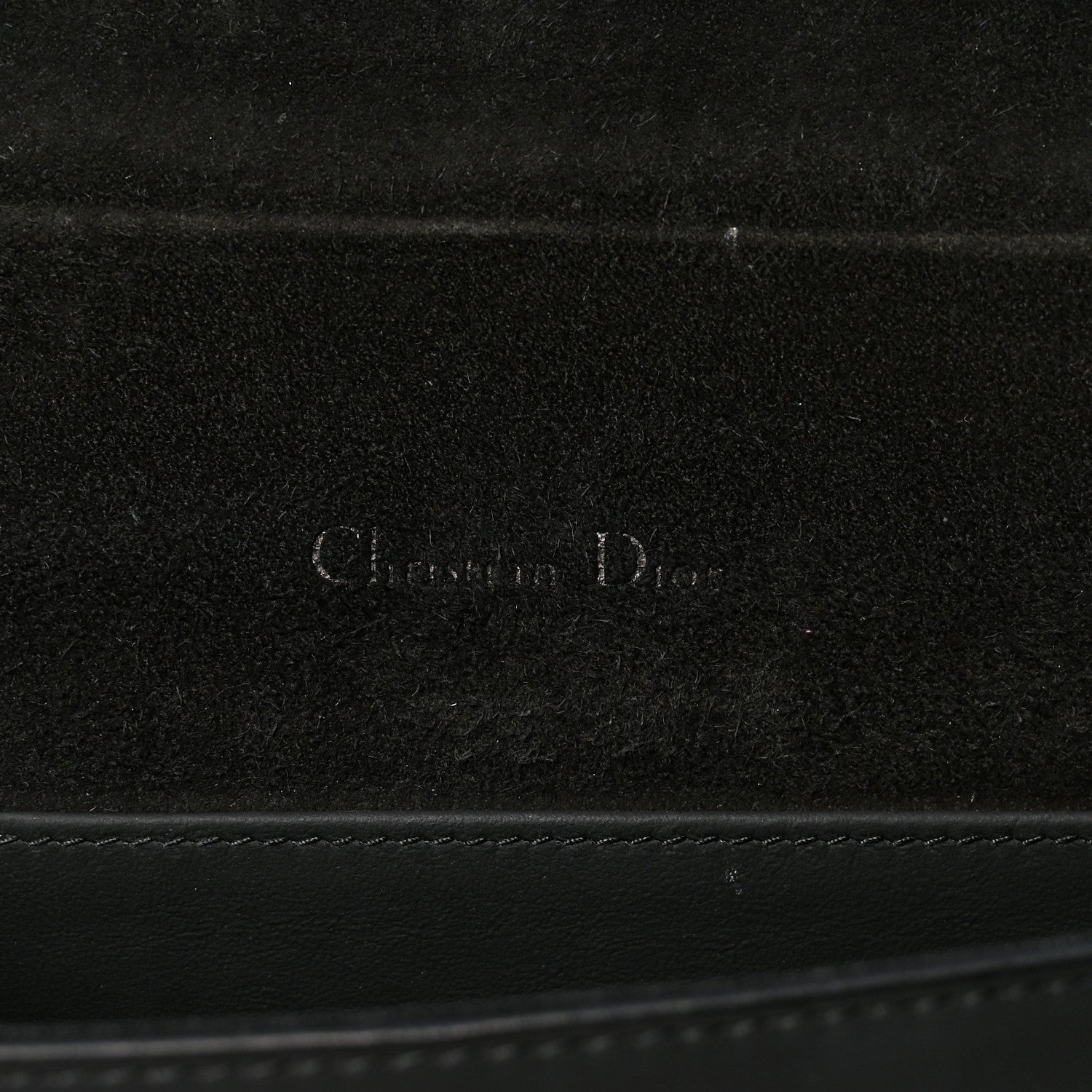 Christian Dior Ultra Matte Calfskin Cannage Lady Dior Pouch Black 7 of 10