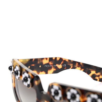 Prada Acetate Flower Poeme Sunglasses SPR26P Tortoise 5 of 8