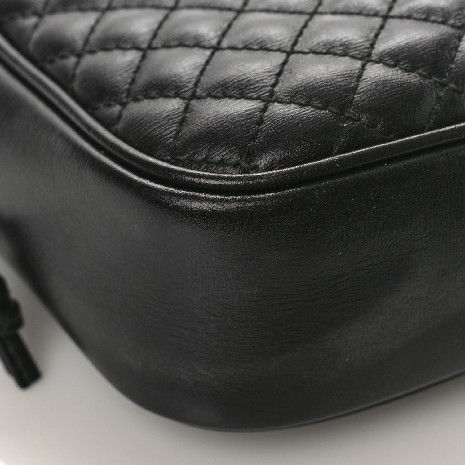 Gucci Calfskin Web Trapuntata Small GG Shoulder Bag Black 8 of 9