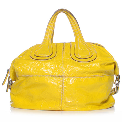 Givenchy Crinkled Patent Leather Medium Nightingale Yellow 1 of 8