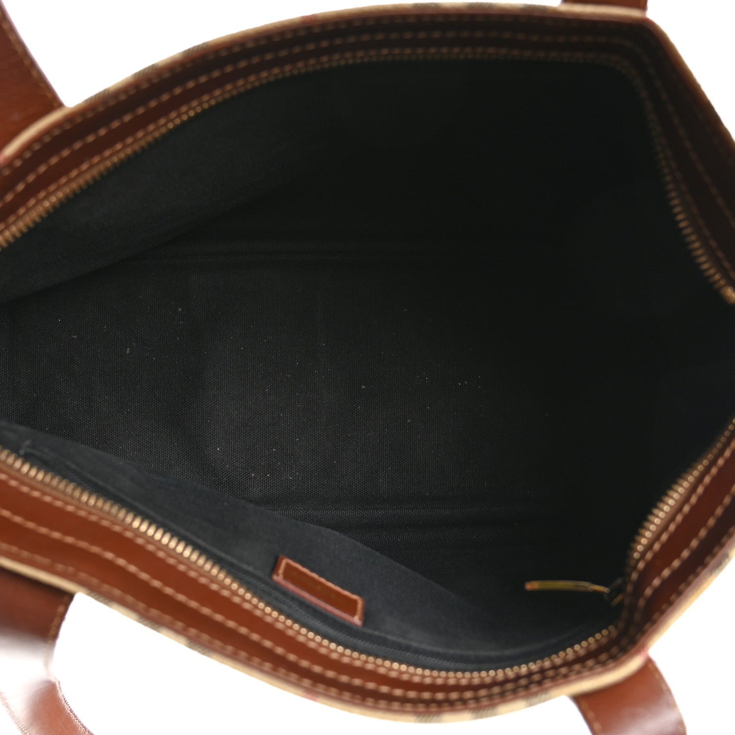 Burberry Haymarket Check Tote Brown 5 of 11
