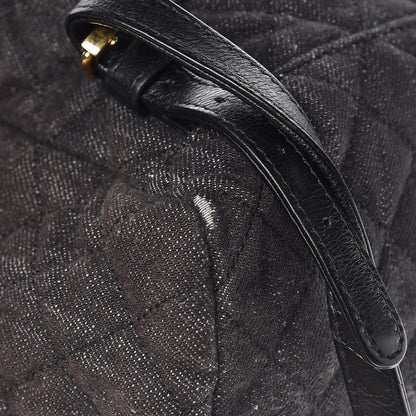 Chanel Washed Denim Quilted Large Urban Spirit Backpack Black 15 of 18