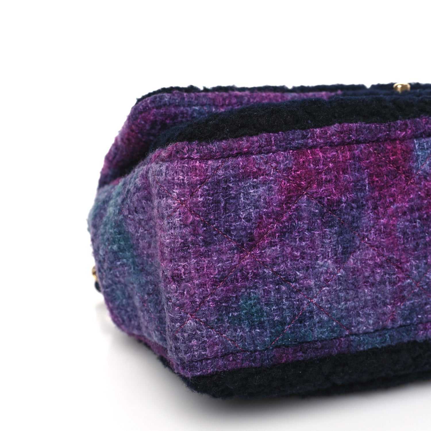 Chanel Wool Quilted Jumbo Flap Multicolor 8 of 9