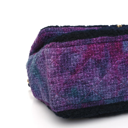 Chanel Wool Quilted Jumbo Flap Multicolor 8 of 9