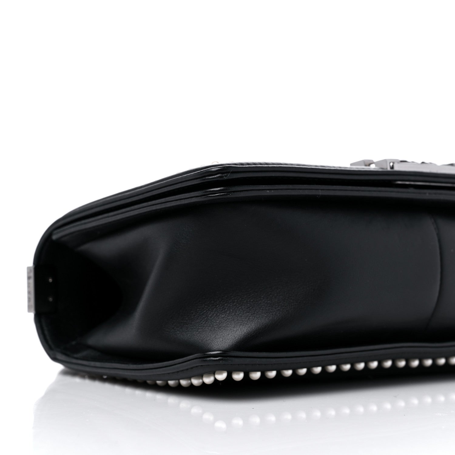 Chanel Calfskin Pearl Tweed Medium Boy Flap Black 8 of 9