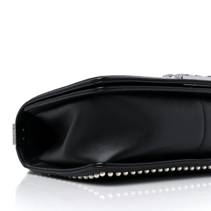 Chanel Calfskin Pearl Tweed Medium Boy Flap Black 8 of 9