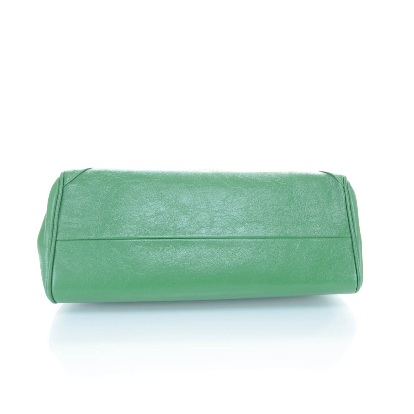 Leather Quilted Heart and Clove Flap Bag Green