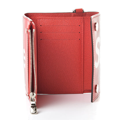 Louis Vuitton X SUPREME Epi Chain Wallet Red 5 of 7