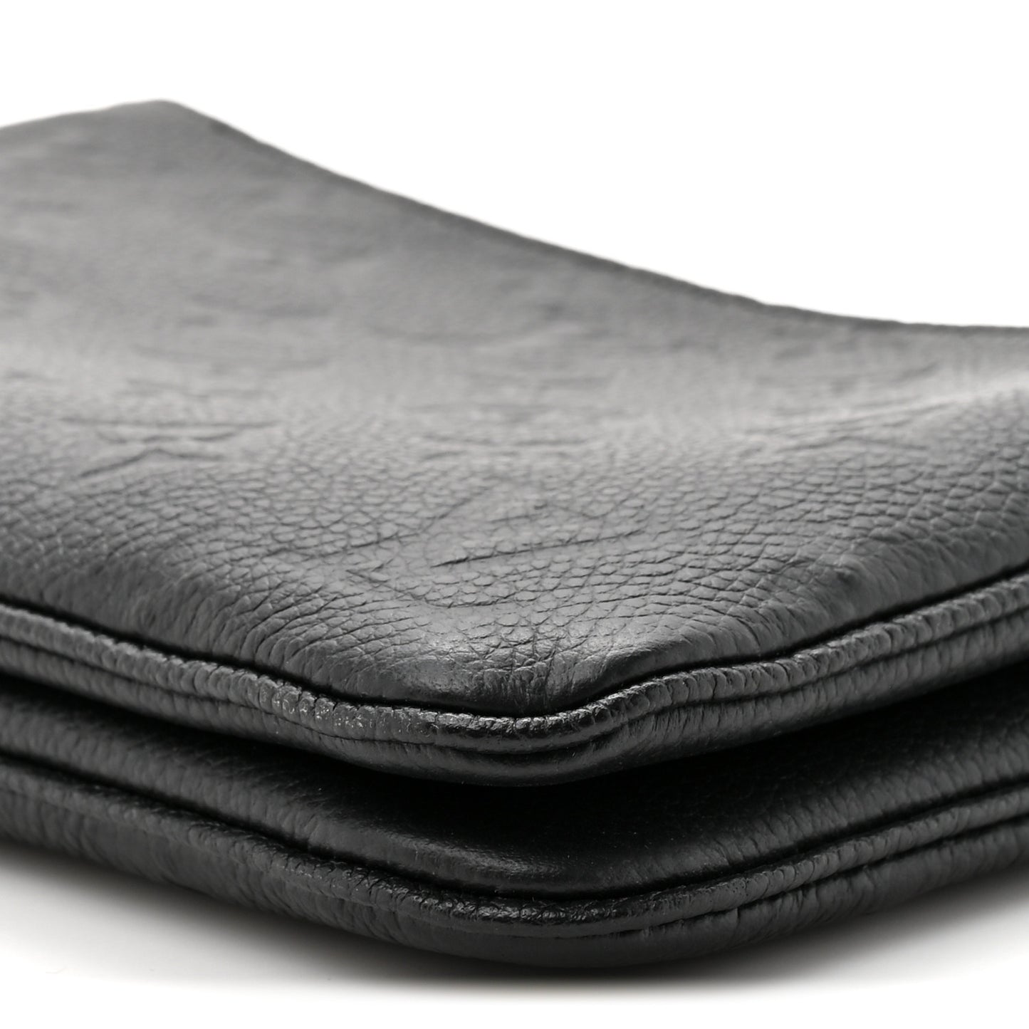 Empreinte Double Zip Pochette Black