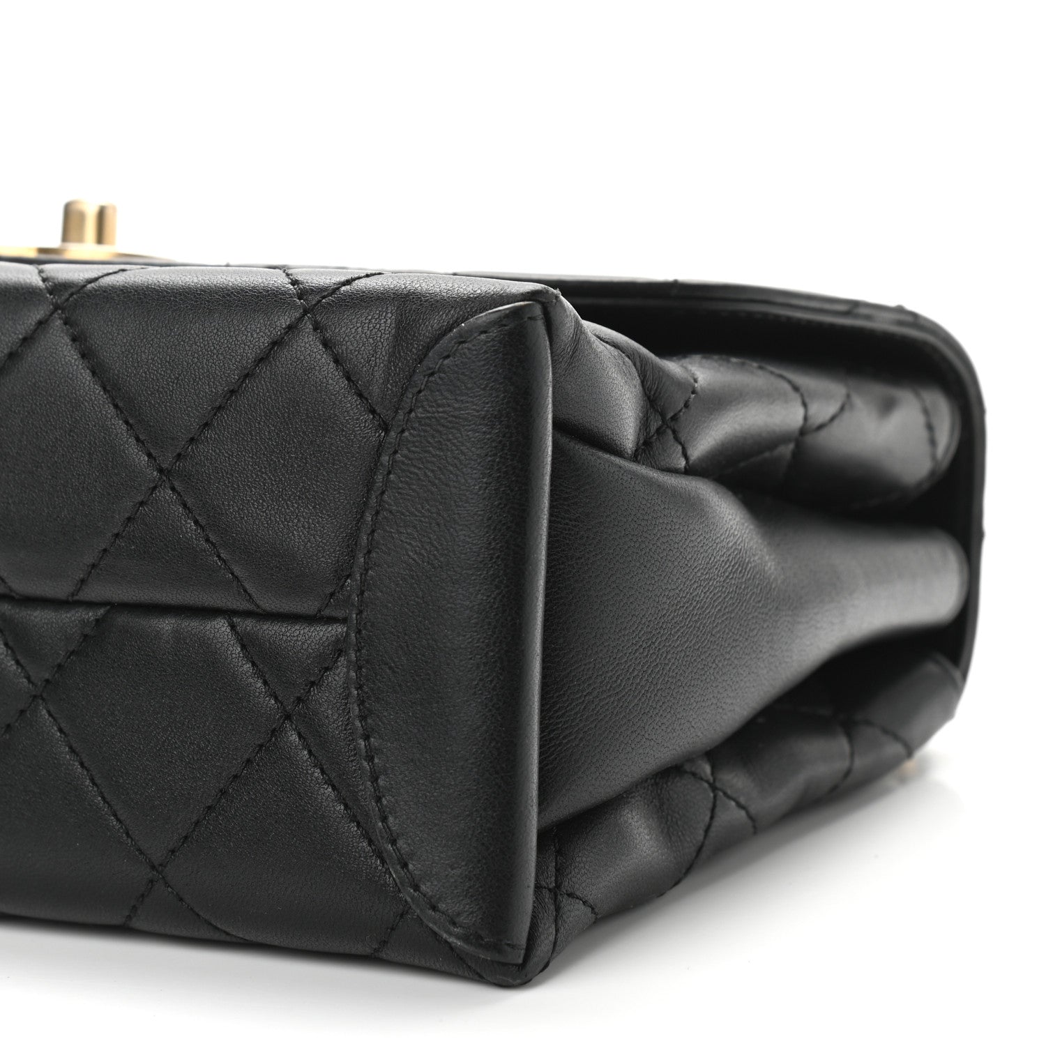 Chanel Lambskin Quilted Medium Trendy Spirit Top Handle Bag Black 10 of 11