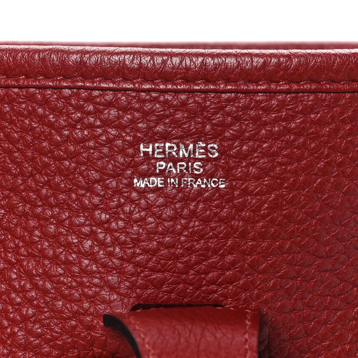 Hermes Taurillon Clemence Evelyne III PM Rubis 6 of 10