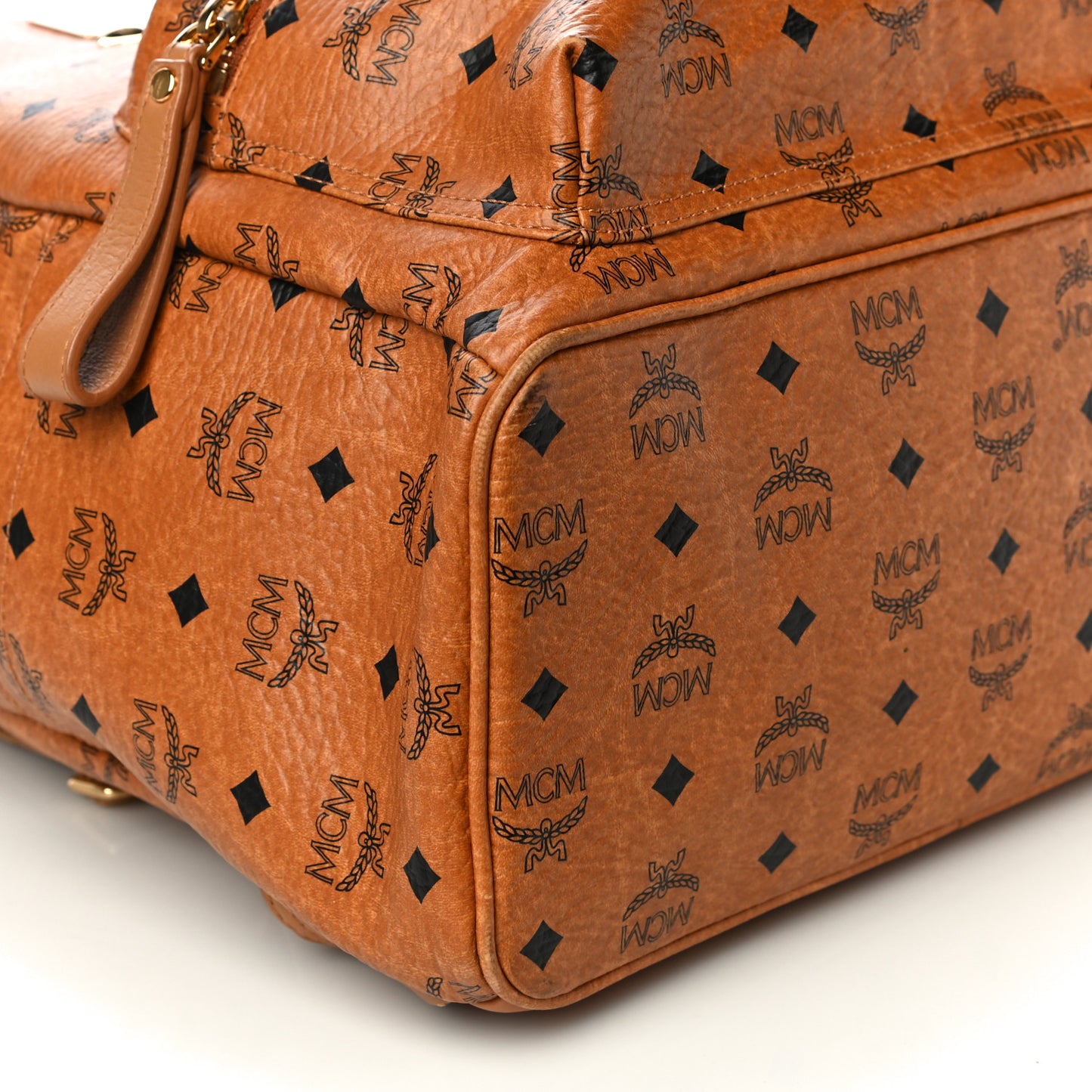 Visetos Medium Sprinkle Stud Stark Backpack Cognac
