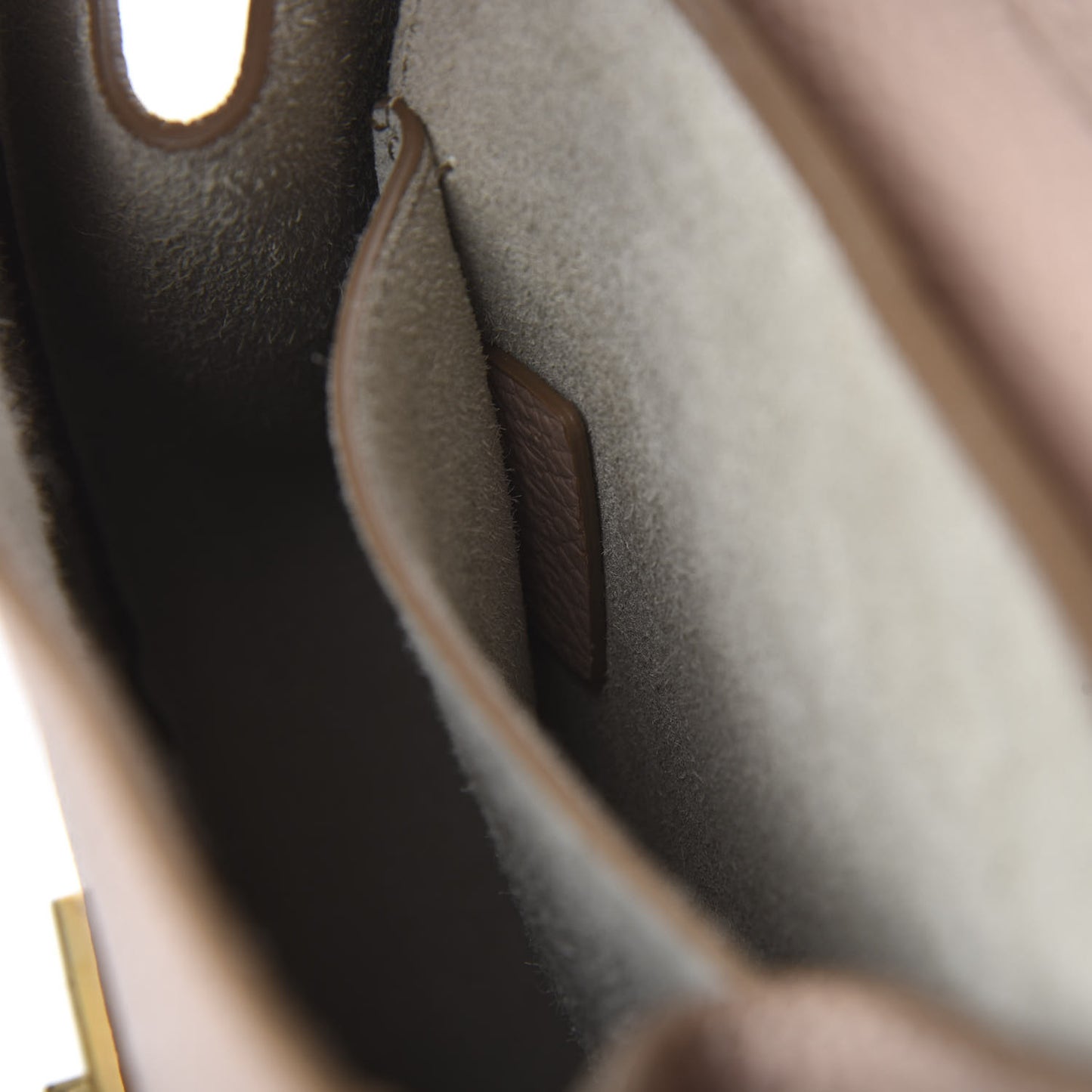 Grained Lambskin Mini Drew Shoulder Bag Cement Pink