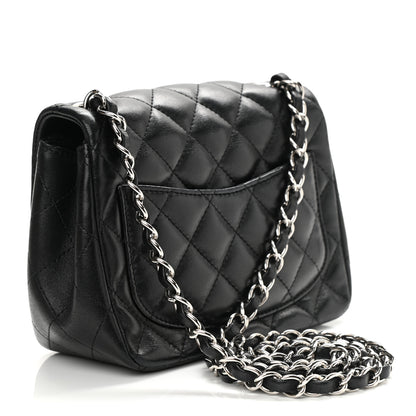 Chanel Lambskin Quilted Mini Square Flap Black 3 of 11